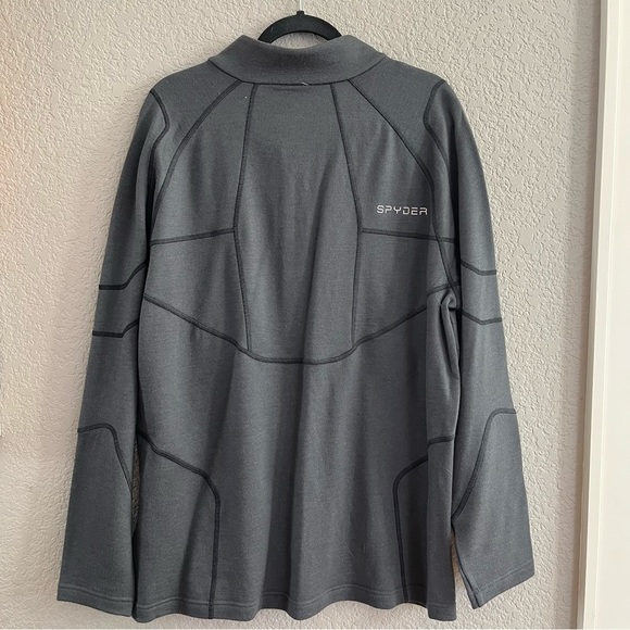 Spyder merino wool full zip turtleneck sweater SZ XXL - Picture 3 of 6